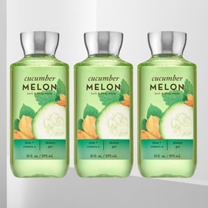 NEW BBW Cucumber Mellon Body Wash Lot Of Three